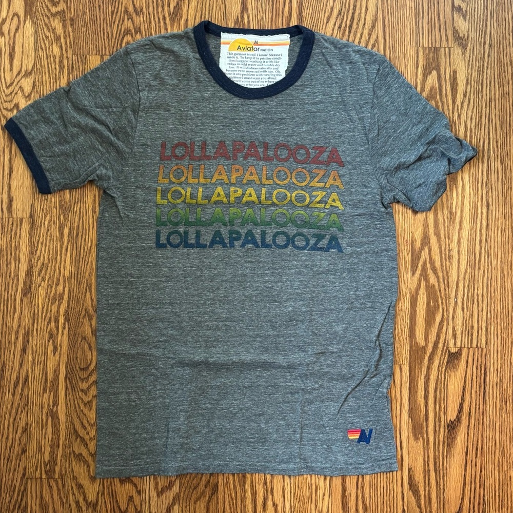 Aviator Nation Gray Short Sleeve Tee